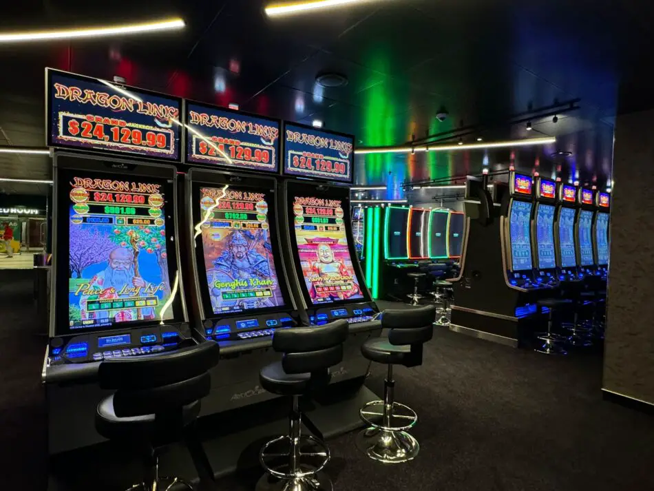 Additional slot machines in the casino